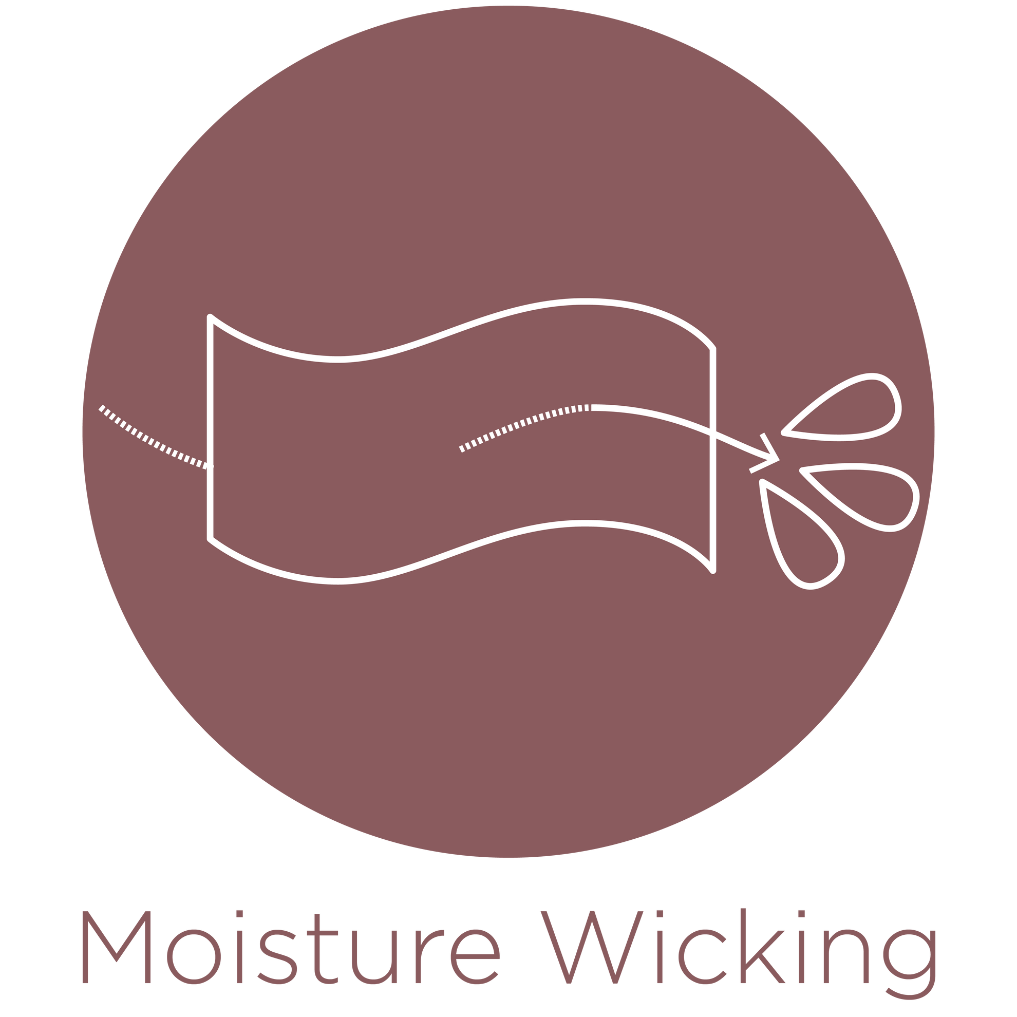Breathable - moisture wicking icon