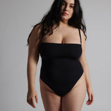 Square Neck Bodysuit Black