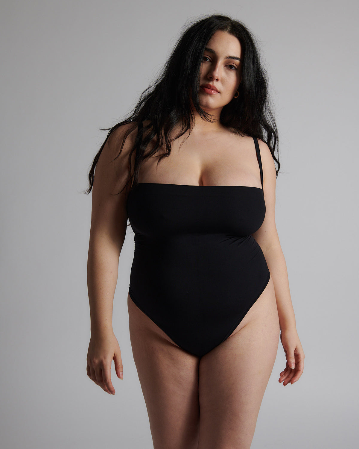 3 Piece Thong Bodysuit for Women Tummy Control Square Neck