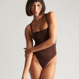 Square Neck Bodysuit Mocha