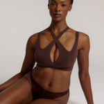 A mocha Tee System, designed with multiple strap options