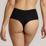 This image features the Cheekii Black, a stylish and comfortable women's underwear designed for everyday wear. The underwear is crafted from a stretch fabric that offers 360-degree stretch, providing ample coverage while ensuring no visible lines.