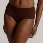This image features the Cheekii Mocha, a stylish and comfortable women's cheekii underwear that showcases a rich mocha color. 