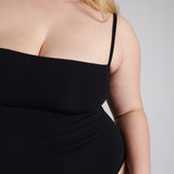 Square Neck Bodysuit Black