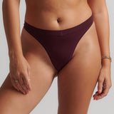 Woman wearing the Merlot Thong