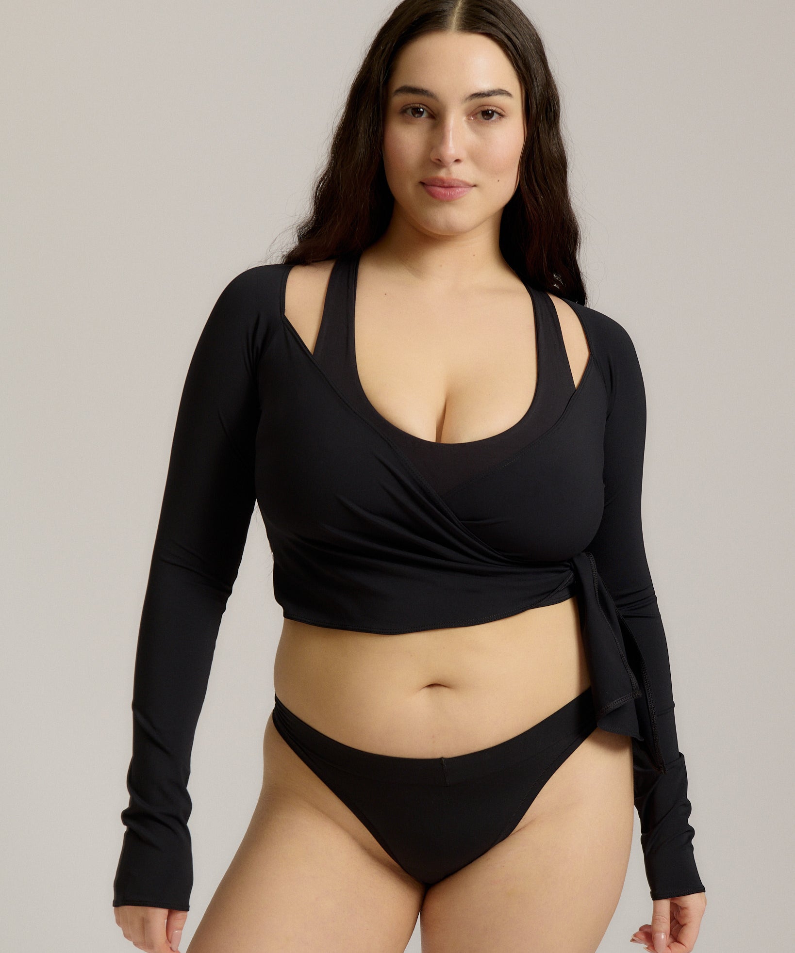 Perfect Wrap Top Black