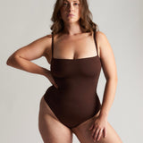 Square Neck Bodysuit Mocha