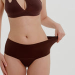 This image features the Cheekii Mocha, a stylish and comfortable women's cheekii underwear that showcases a rich mocha color. 